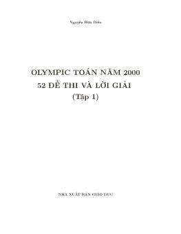 Olympic Toán năm 2000 - 52 Đề thi và lời giải (tập 1) - Nguyễn Hữu Điển