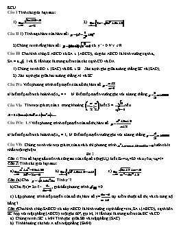 6 Đề luyện thi Đại học, Cao đẳng môn Toán