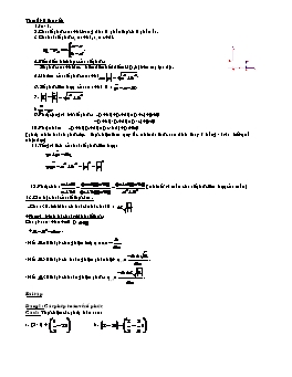 Bài tập Luyện thi Tốt nghiệp môn Toán - Chuyên đề: Số phức