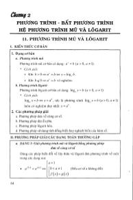Các phương pháp giải và bài tập phương trình mũ logarit