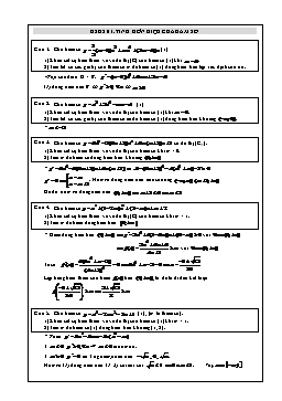 100 Bài toán hay về Hàm số