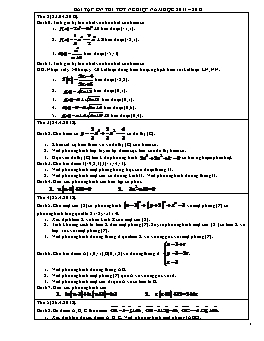 Bài tập Ôn thi Tốt nghiệp môn Toán năm học 2011 – 2012