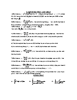 Các Chuyên đề bài tập Giải tích 12
