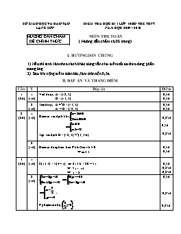 Đề kiểm tra học kì I lớp 10 bổ túc THPT môn Toán năm học 2009-2010