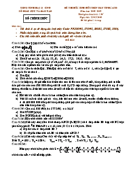 Đề thi HSG môn Toán trên máy tính Casio năm học 2008-2009 tỉnh Hải Dương