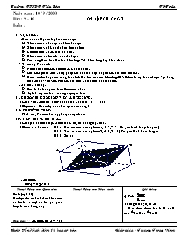 Ôn tập chương I - Hình học 12 ban cơ bản - Trương Trọng Nam