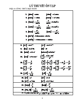 Tài liệu ôn tập môn Toán học kì I năm 2004