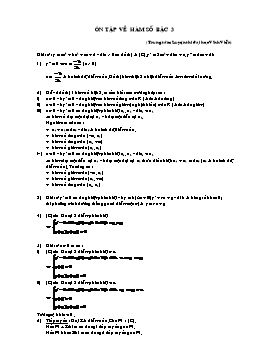 Tổng hợp các bài tập về hàm số bậc 3