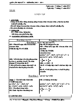 Giáo án Đại số 8 - Tiết 18, 19, 20 - Nguyễn Thị Kim Nhung