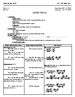 Giáo án Đại số 8 - Tiết 25: Luyện tập - Đỗ Thừa Trí