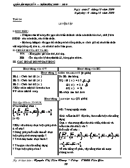 Giáo án Đại số 9 - Tiết 14, 15, 16 - Nguyễn Thị Kim Nhung