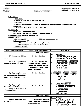 Giáo án Đại số 9 - Tiết 15: Ôn tập chương I - Hà Văn Việt