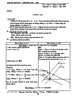 Giáo án Đại số 9 - Tiết 24, 25, 26 - Nguyễn Thị Kim Nhung