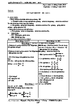 Giáo án Đại số 9 - Tiết 44, 45, 46 - Nguyễn Thị Kim Nhung