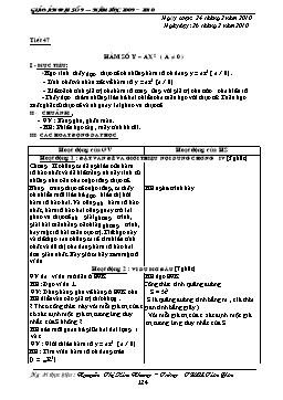 Giáo án Đại số 9 - Tiết 47, 48, 49 - Nguyễn Thị Kim Nhung