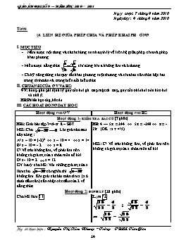 Giáo án Đại số 9 - Tiết 6, 7, 8 - Nguyễn Thị Kim Nhung