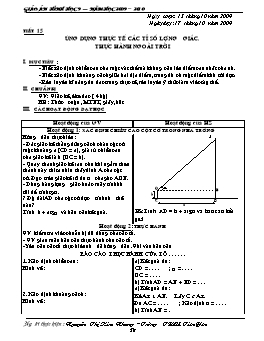 Giáo án Hình học 9 - Tiết 15, 16, 17 - Nguyễn Thị Kim Nhung