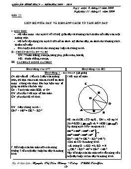 Giáo án Hình học 9 - Tiết 23, 24, 25 - Nguyễn Thị Kim Nhung