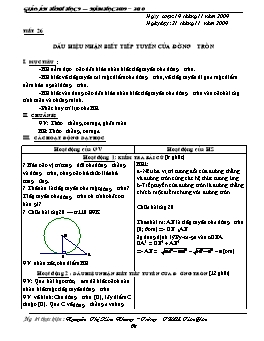 Giáo án Hình học 9 - Tiết 26, 27, 28 - Nguyễn Thị Kim Nhung