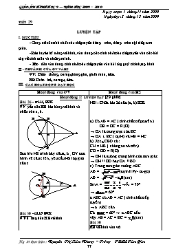 Giáo án Hình học 9 - Tiết 29, 30, 31 - Nguyễn Thị Kim Nhung