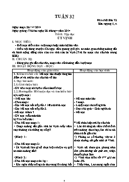 Giáo án Lớp 5 tuần 32 năm học 2014-2015