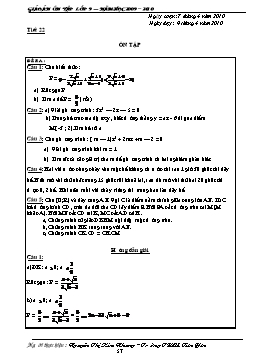 Giáo án ôn tập Toán 9 - Tiết 22, 23, 24 - Nguyễn Thị Kim Nhung