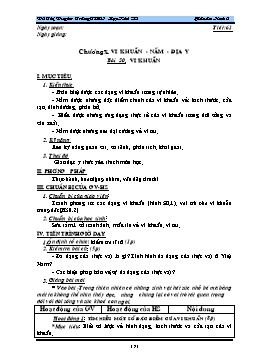 Giáo án Sinh học 6 - Tiết 61: Vi khuẩn