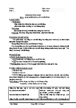 Giáo án giảng dạy Sinh học 6 học kỳ I