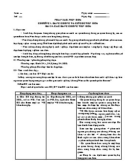 Giáo án Sinh học 12 - Phần 6 và 7