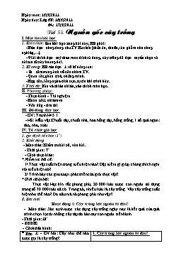 Giáo án Sinh học 6 - Tiết 55: Nguồn gốc cây trồng - Năm học 2010-2011