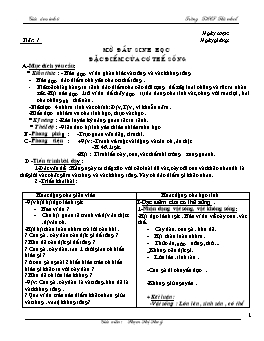 Giáo án Sinh học 6 trọn bộ mới nhất