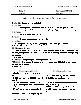 Giáo án Sinh học Lớp 6 - Tiết 15+16 - Năm học 2010-2011