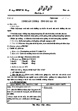 Giáo án Sinh học Lớp 6 - Tiết 31: Sinh sản sinh dưỡng do người