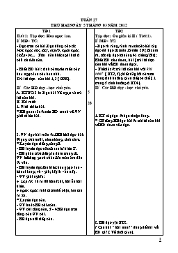 Giáo án Lớp 1 - Tuần 27 - Năm học 2011-2012