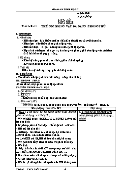 Giáo án môn Sinh học 7 - Chương trình giảng dạy cả năm