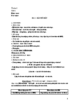 Giáo án môn Sinh học Khối 8 - Cả năm học