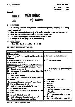 Giáo án môn Sinh học Khối 8 - Tiết 7: Bộ xương