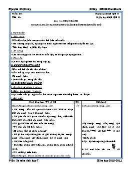 Giáo án môn Sinh học Lớp 7 - Tiết 38: Thực hành: Quan sát cấu tạo trong của ếch đồng trên mẫu mổ - Năm học 2010-2011