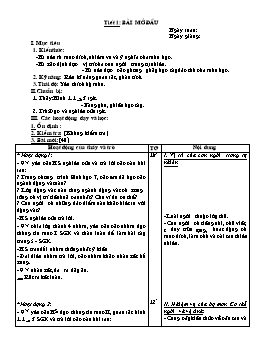 Giáo án môn Sinh học Lớp 8 - Chương trình cả năm - Năm học 2009-2010