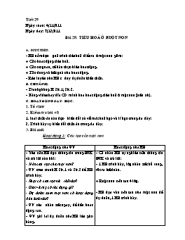 Giáo án Sinh học 8 - Tuần 15 - Năm học 2011-2012