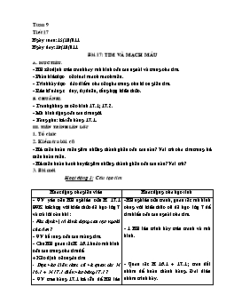 Giáo án Sinh học 8 - Tuần 9 - Năm học 2011-2012