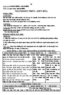 Giáo án Sinh học Lớp 7 - Tiết 13: Ngành giun tròn - Giun đũa - Năm học 2009-2010