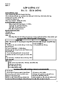 Giáo án Sinh học Lớp 7 - Tuần 19