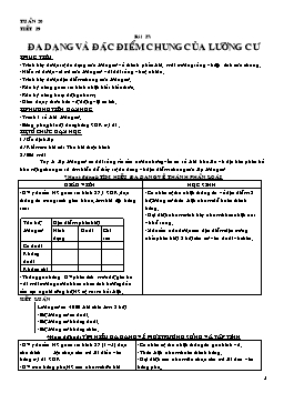 Giáo án Sinh học Lớp 7 - Tuần 20