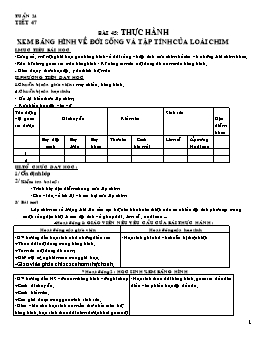 Giáo án Sinh học Lớp 7 - Tuần 24