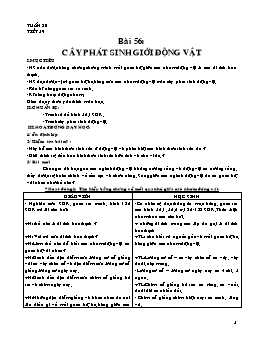 Giáo án Sinh học Lớp 7 - Tuần 30