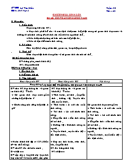 Giáo án Sinh học Lớp 8 - Tuần 33 - Lê Văn Hiếu