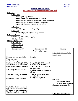 Giáo án Sinh học Lớp 8 - Tuần 7 - Lê Văn Hiếu