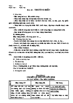 Giáo án Sinh học Lớp 9 - Bài 25: Thường biến