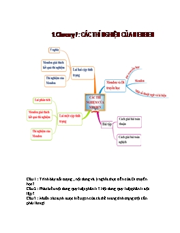 Giáo án Sinh học Lớp 9 - Tiết 21: Ôn tập